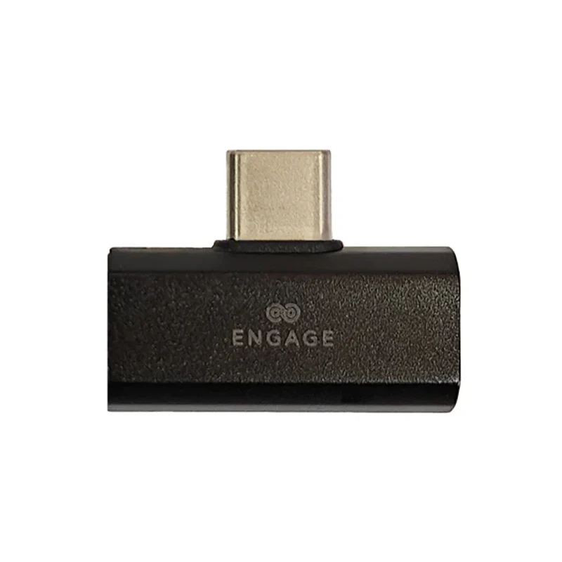 [EN-USBC-ADP-DUAL-B] Engage, USB-C To Dual USB-C Adapter (Charge + Audio) (Black)