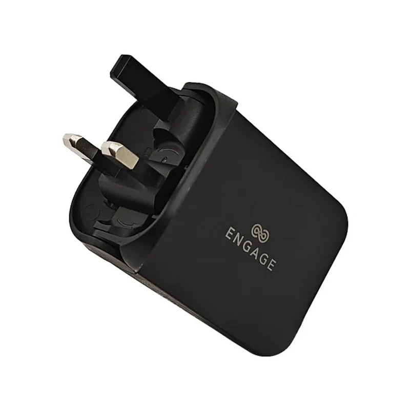 [EN-FLC-65W] Engage, Foldable Dual USB-C Power Adapter (65W)