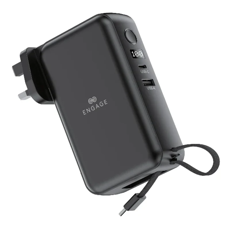 [EN-CPB-10000MAH-65W] Engage, Hybrid 65W GaN Charger 10000mAh Power Bank