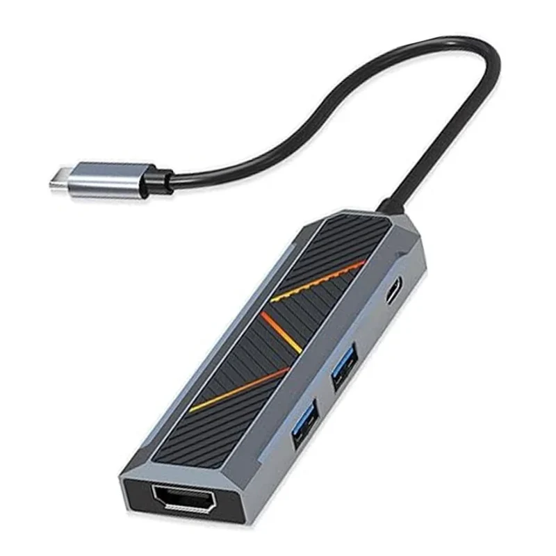 [UCA-4] Redragon UCA 4-Port USB-C Hub - Black