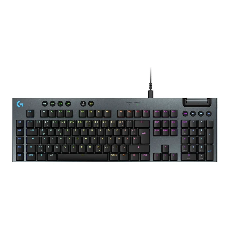 Logitech G915, X Wired Low Profile Mechanical Gaming Keyboard (Tactile Switch) - Black (US Layout)