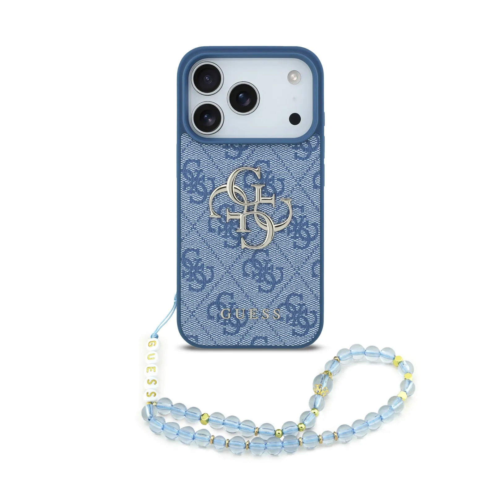 Guess, 4G PU Leather Case with Big 4G & Classic Logo with Wrist Strap, iPhone 17 Pro Max