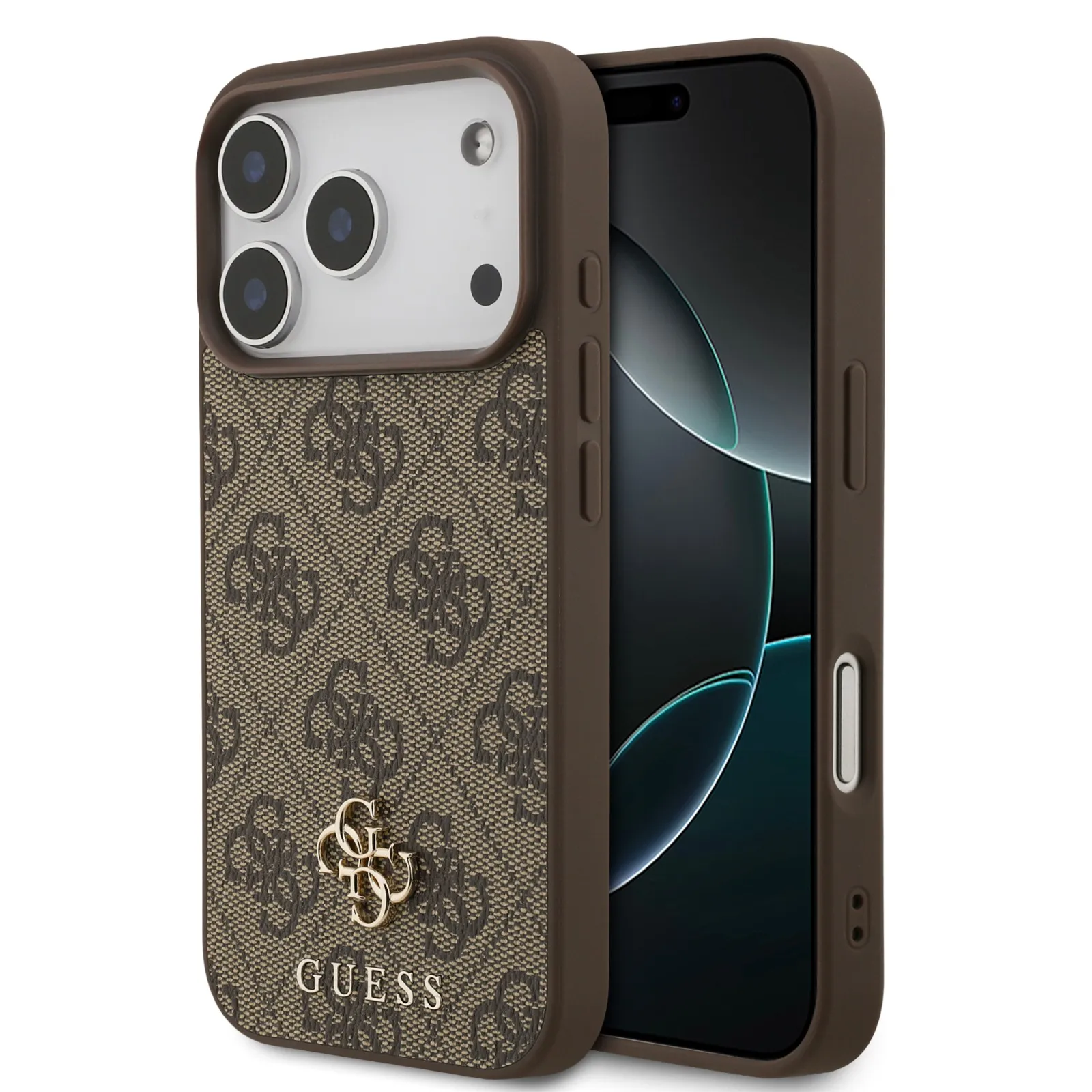 Guess, MagSafe 4G PU Leather Case with Small 4G & Classic Metal Logo, iPhone 17 Pro Max