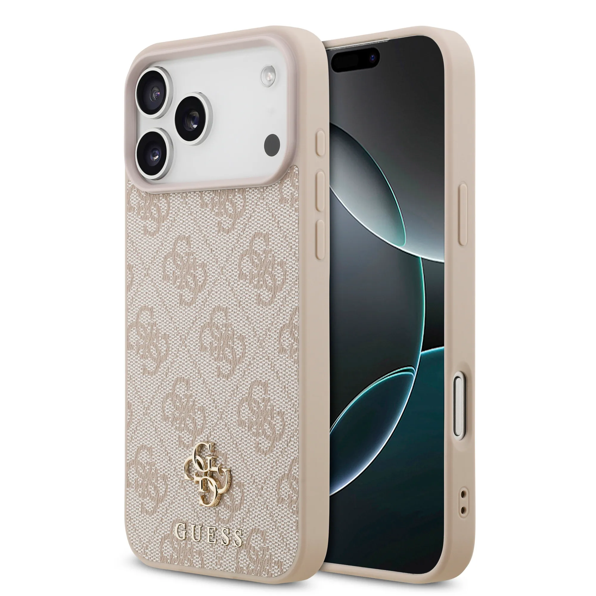 Guess, MagSafe 4G PU Leather Case with Small 4G & Classic Metal Logo, iPhone 17 Pro Max