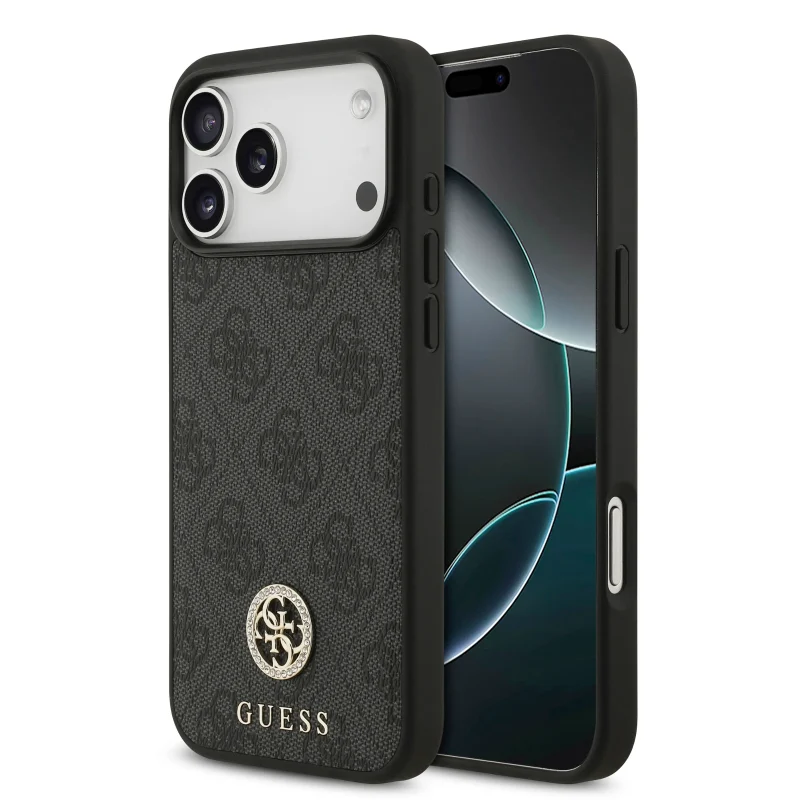 Guess, MagSafe 4G PU Leather Case with Classic & Strass Logo, iPhone 17 Pro Max