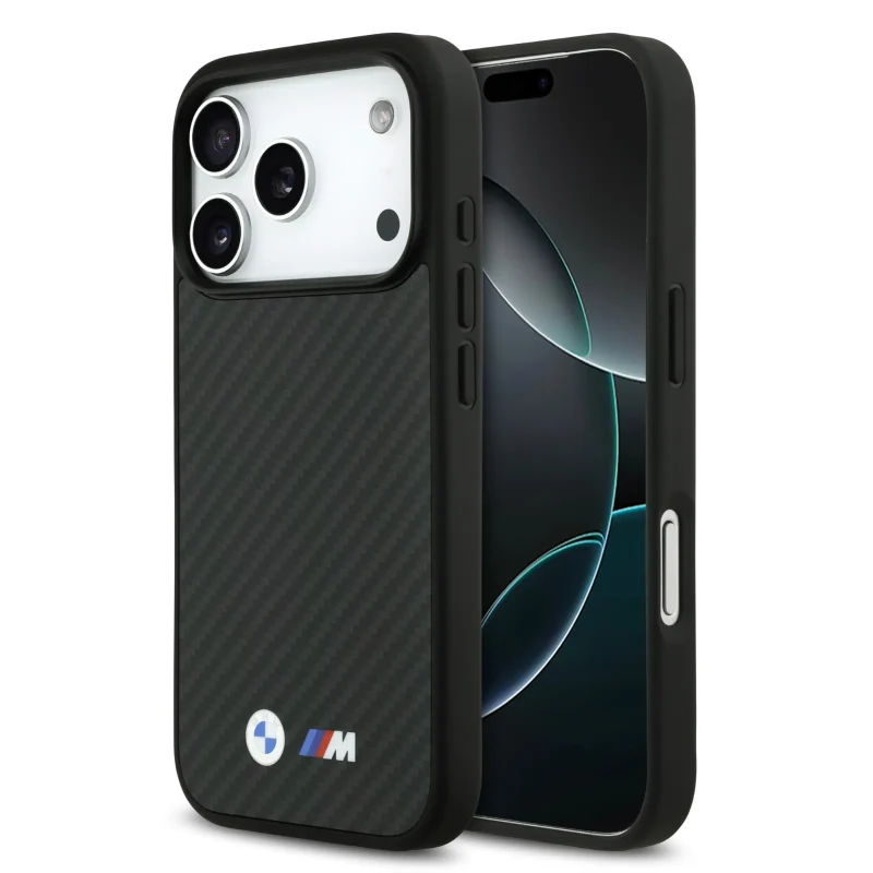 [BMOHMP17L24CFMMK] BMW, MagSafe Kevlar Case with Metal Logos, iPhone 17 Pro