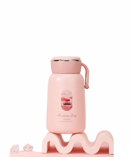 [KD5159PK] D.kadi KD5159PK Vacuum Bottle 300ML - Pink