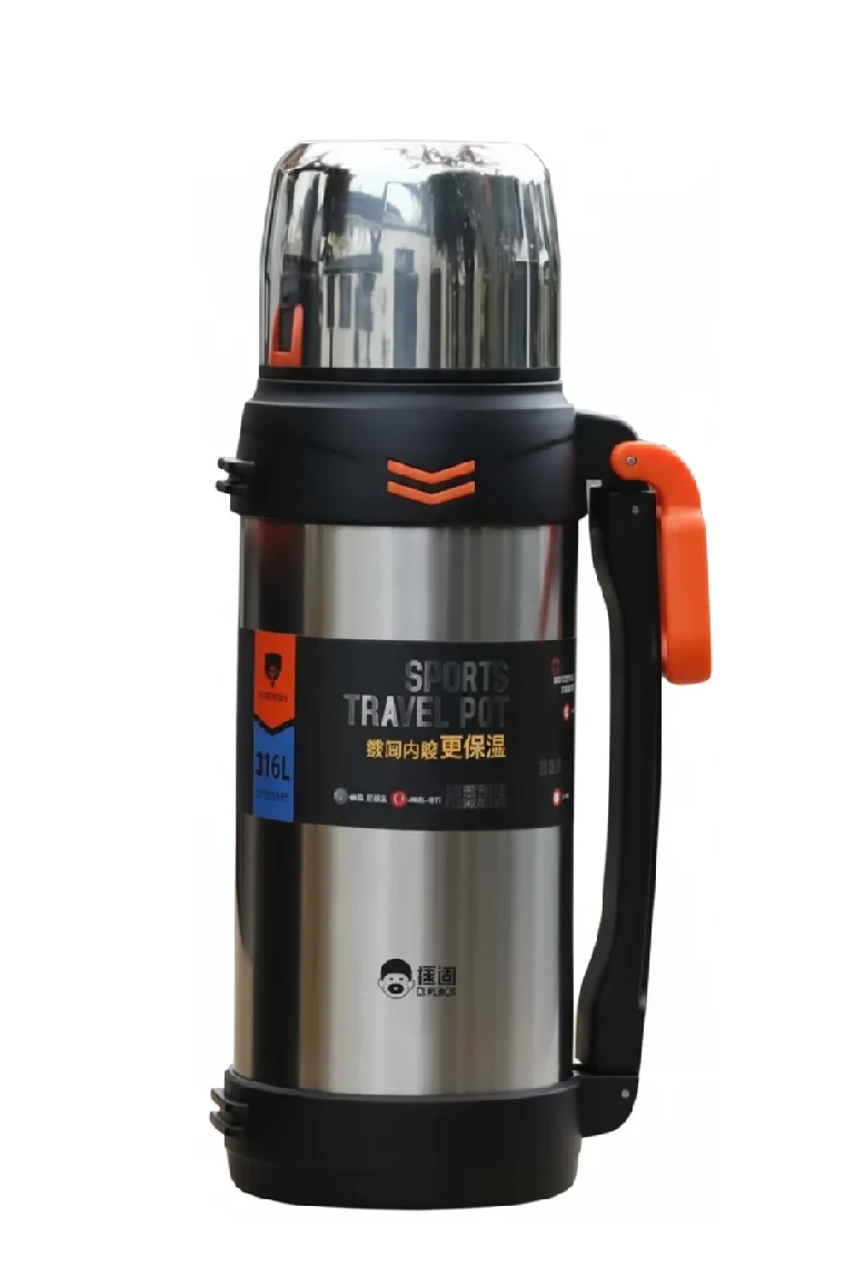 [KD9113-2000S] D.kadi KD9113-2000S Vacuum Bottle 2L - Silver
