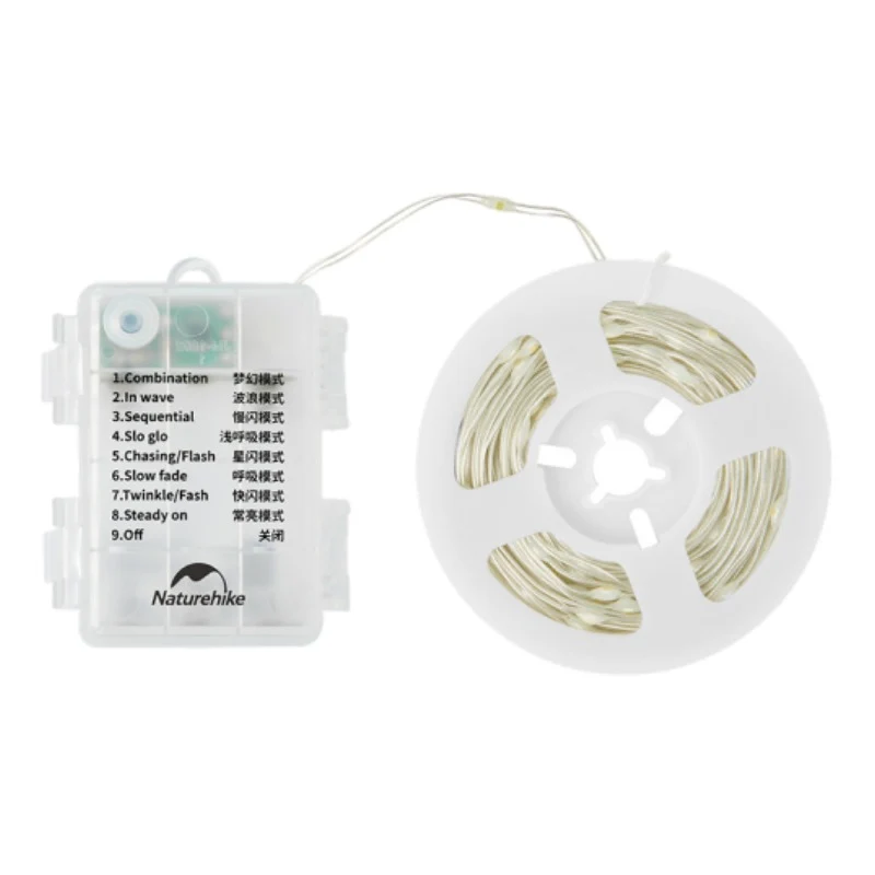 [6975641887539] Naturehike Atmosphere Lamp String - Warm Light (10M) (Without Dry Battery)