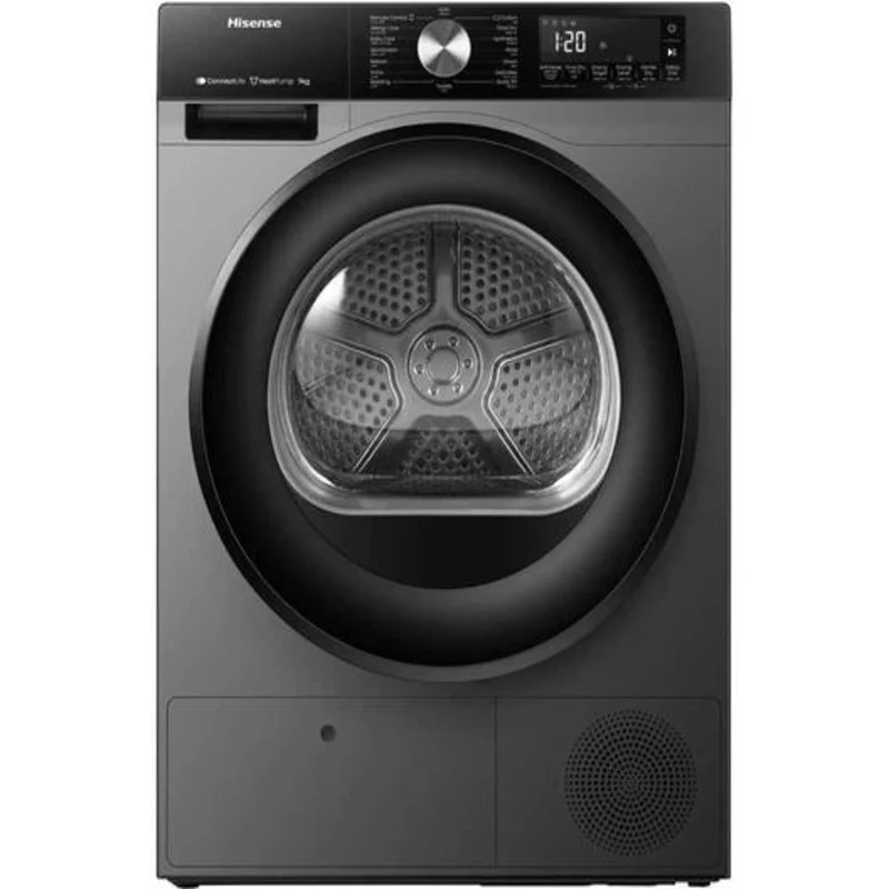 Hisense Heat Pump Dryer, 9kg Capacity, Wifi ConnectLife App, DH3S902BT – Grey
