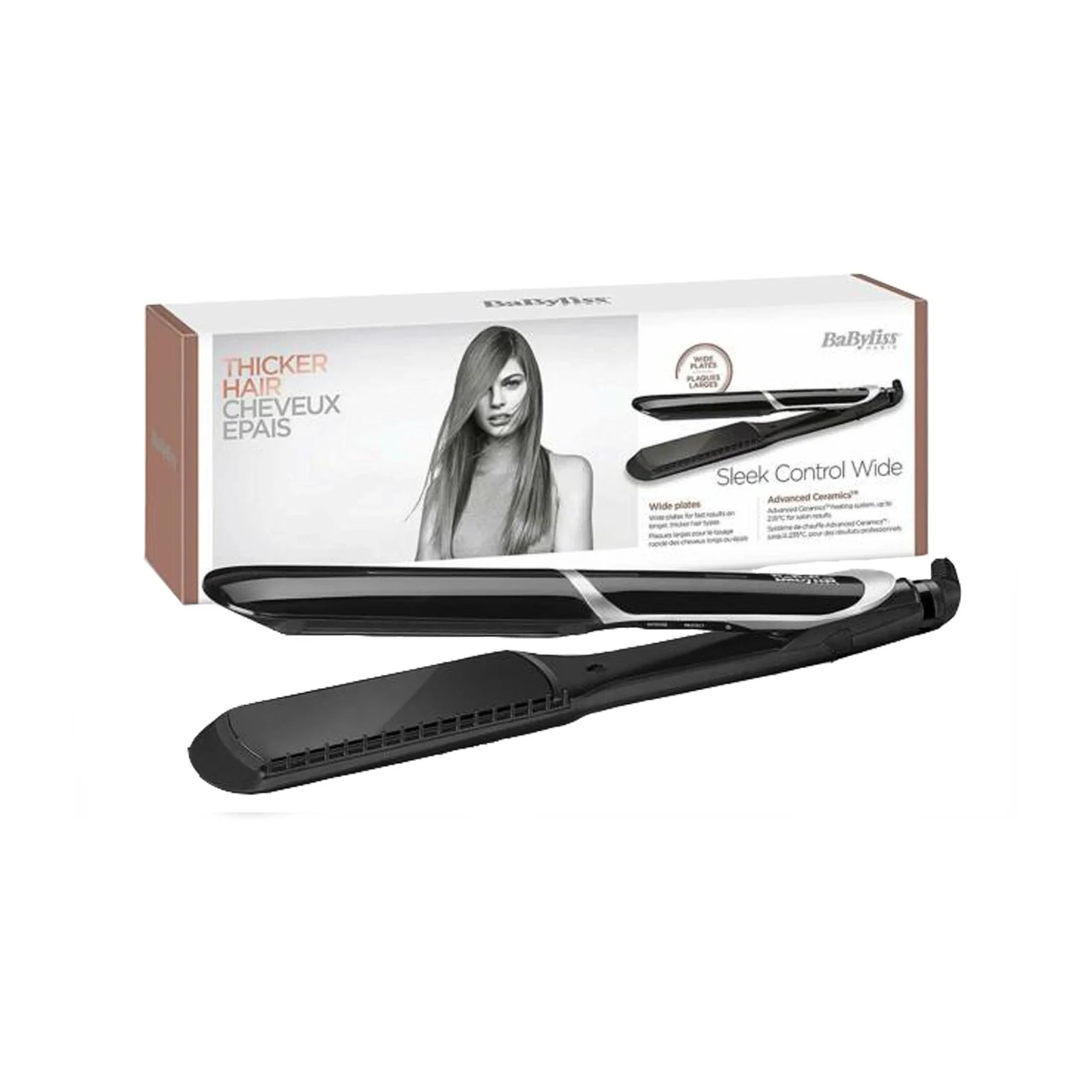 [BABST397SDE] Babyliss Hair Straightener, 35mm, 6 Heat Settings