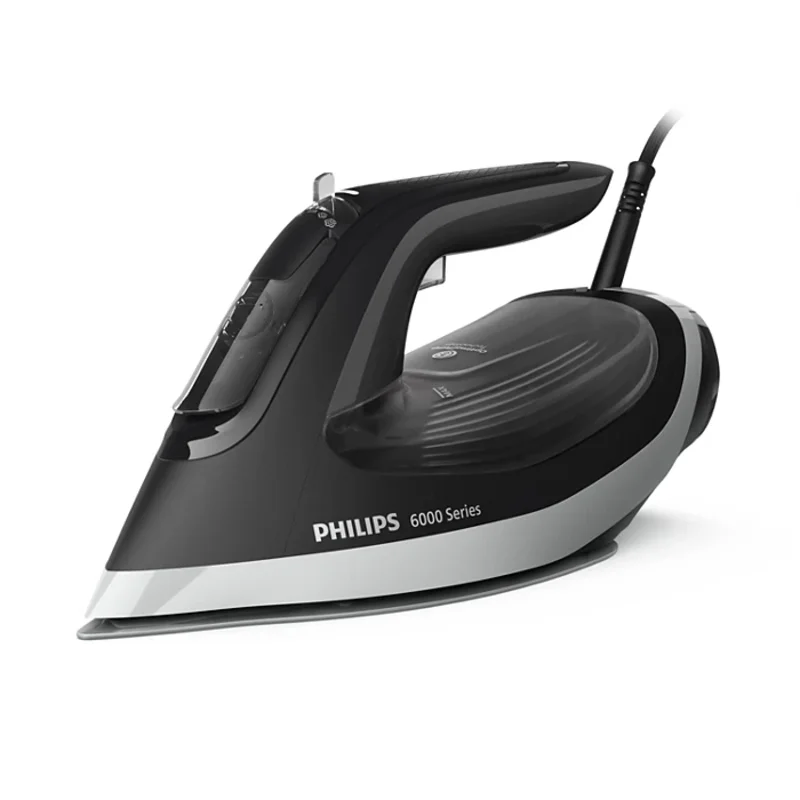 [DST6120/86] Philips 6000 Series Steam Iron, 2600W, 300ml Water Tank, SteamGlide Plus Soleplate, DST6120/86 – Black