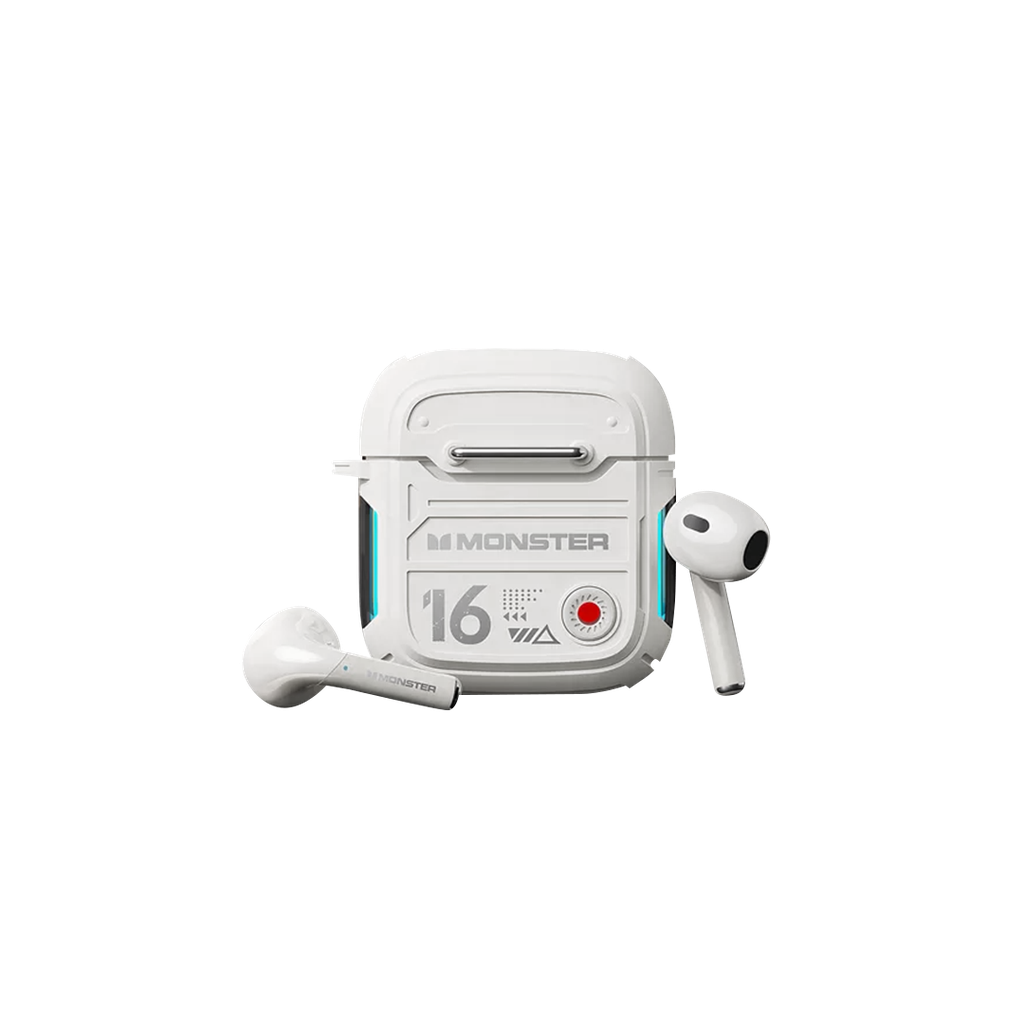 [XKT16-WHITE] سماعات أذن لاسلكية مونستر إيرمارس XKT16 (White)