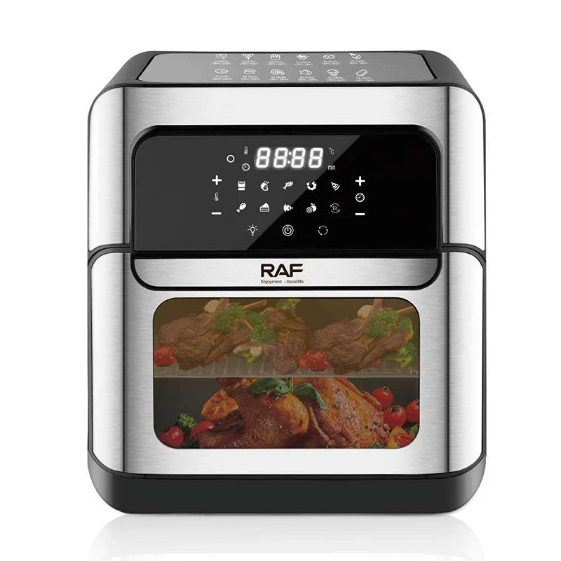 [53-R5152] RAF 12L Digital Air Fryer Oven with Rotisserie, 1800W Power, Touchscreen Control & 360° Hot Air Circulation – R.5152