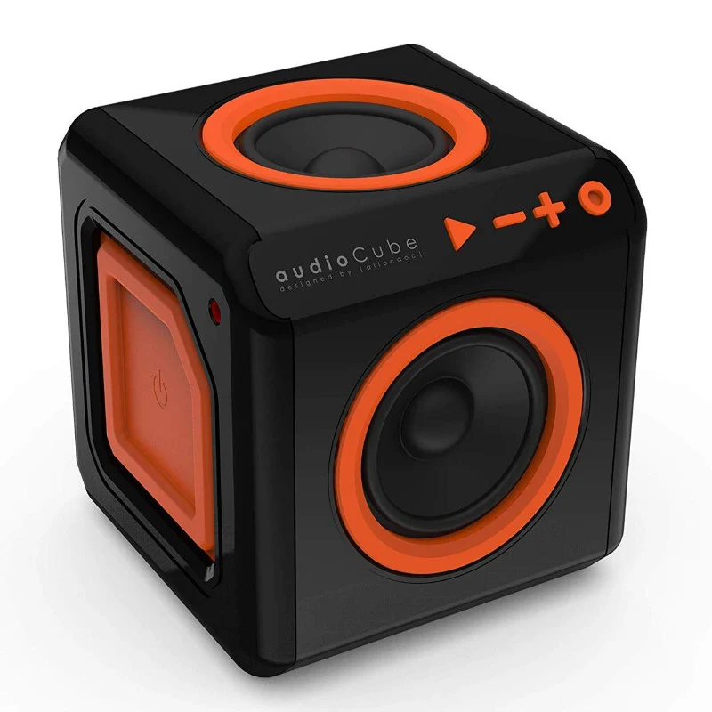 [3803BK/UKACUB] audioCube Stationary Black – 40W Bluetooth Speaker with 360° Room-Filling Sound