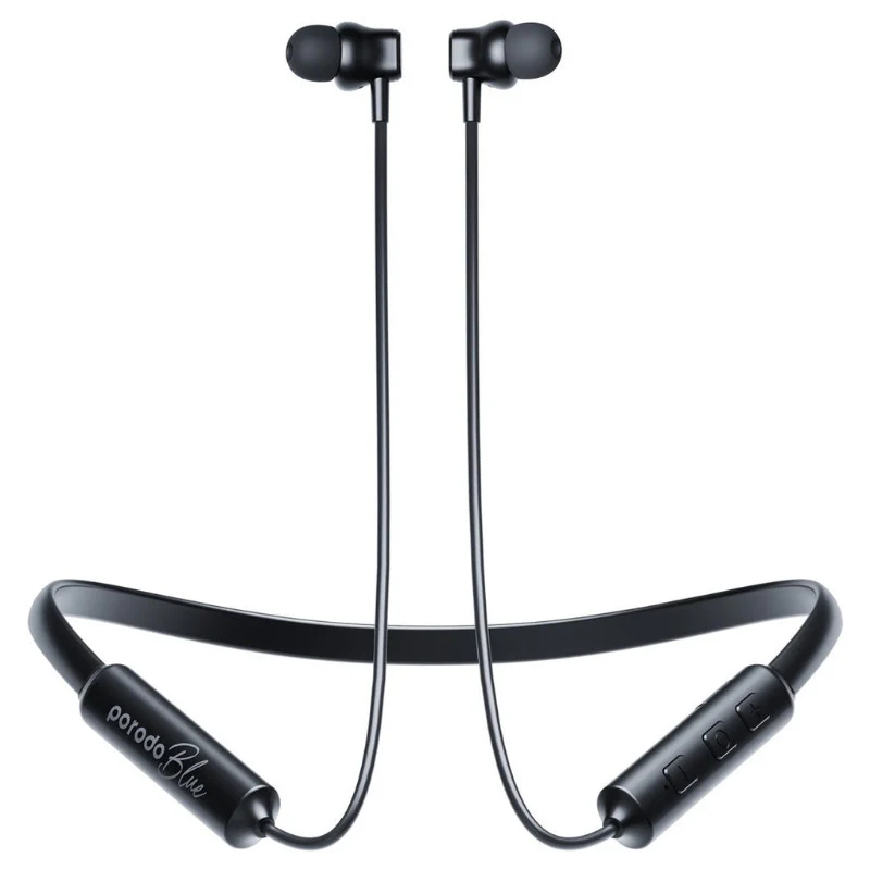 [PB-NKBIE-BK] Porodo Blue ENC Neckband In-Ear Earphones Black