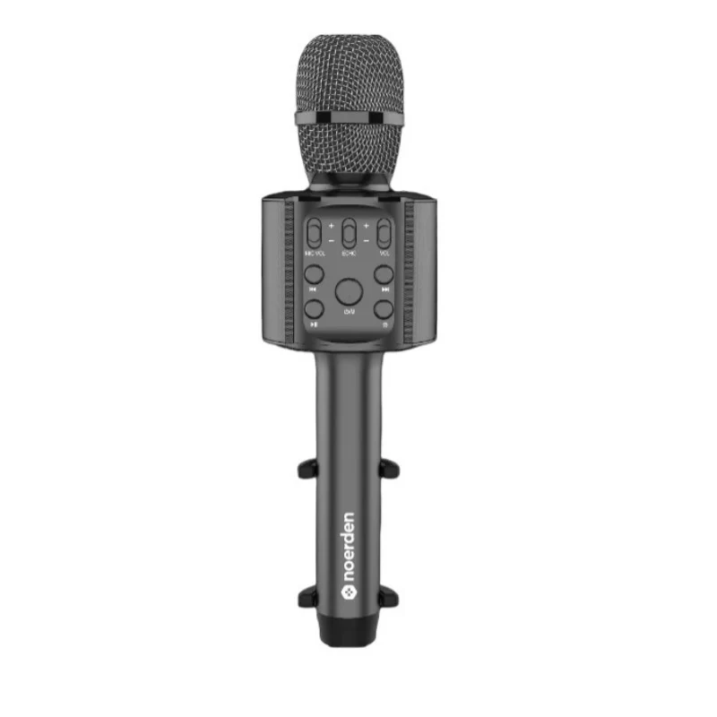 [PNM-0101-IN] Noerden Smart Karaoke Microphone - Four Magic Voice Effects, LED Lights & Real-Time Monitoring