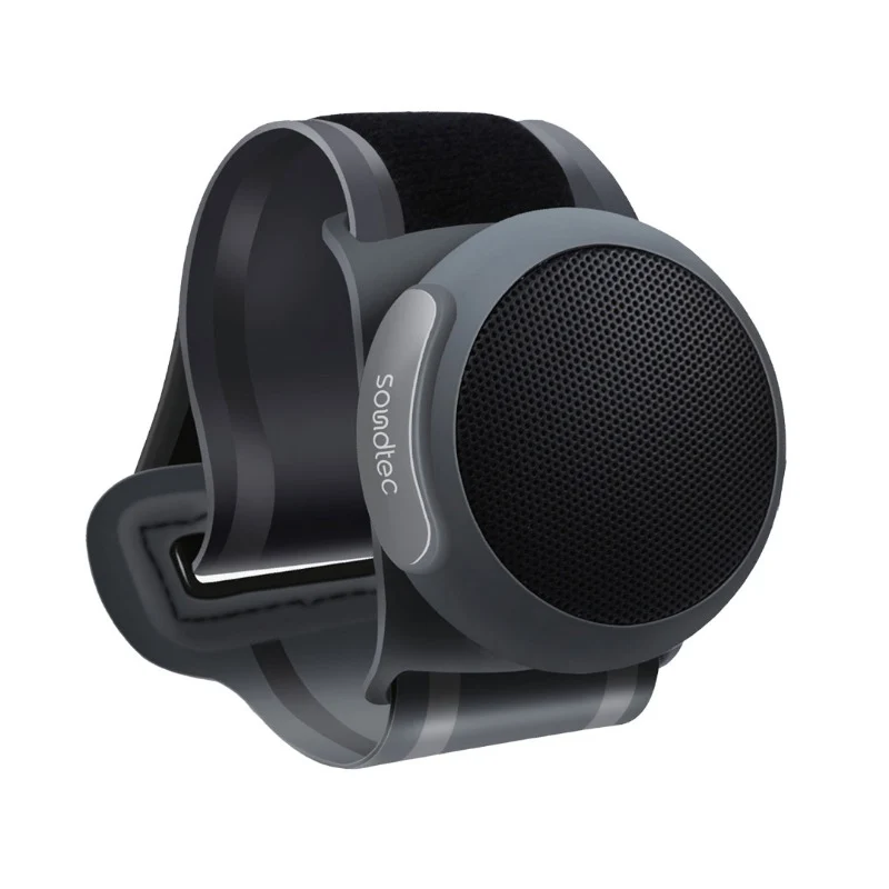 [PD-STSWBS-BK] Porodo Soundtec Wristsound Active Wireless Speaker with Bluetooth 5.3, IPX6 & Hands-Free Calls - Black