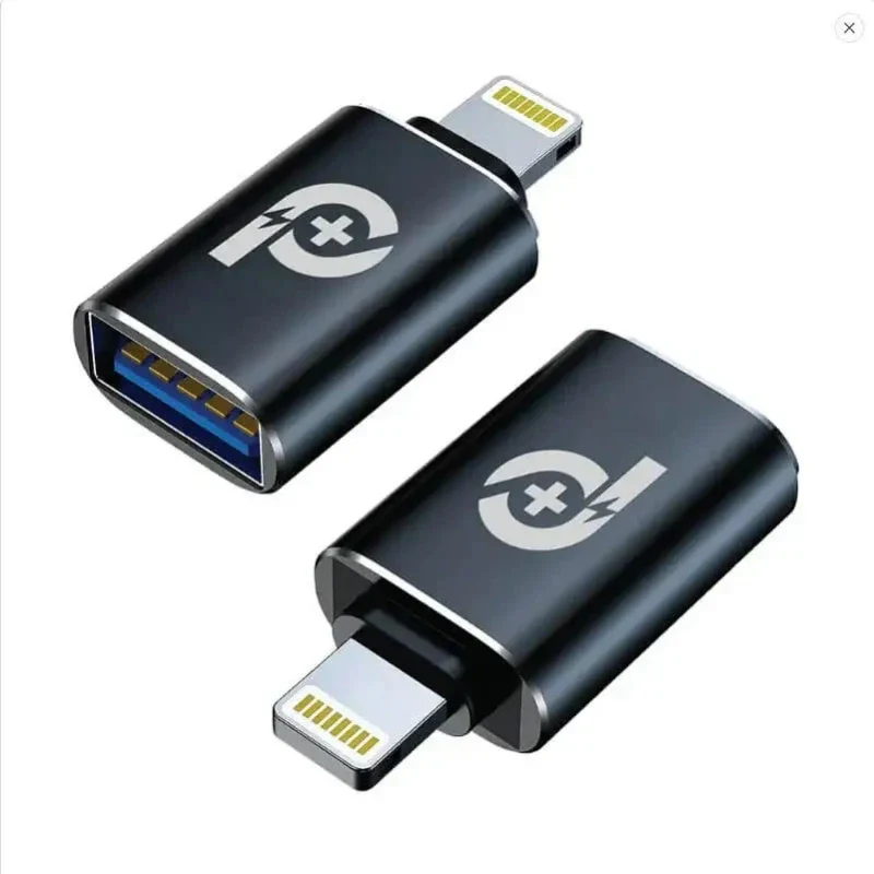 Poweroplus OTG USB-A To Lightning- Black