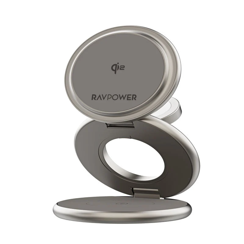 RAVPower RP-WC1008 Premium Foldable 3 in 1 Wireless Charger 15W