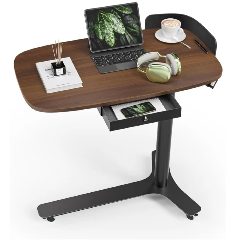 [9000525171] Kingsmith ETD2 Pneumatic Height Adjustable Table - Walnut