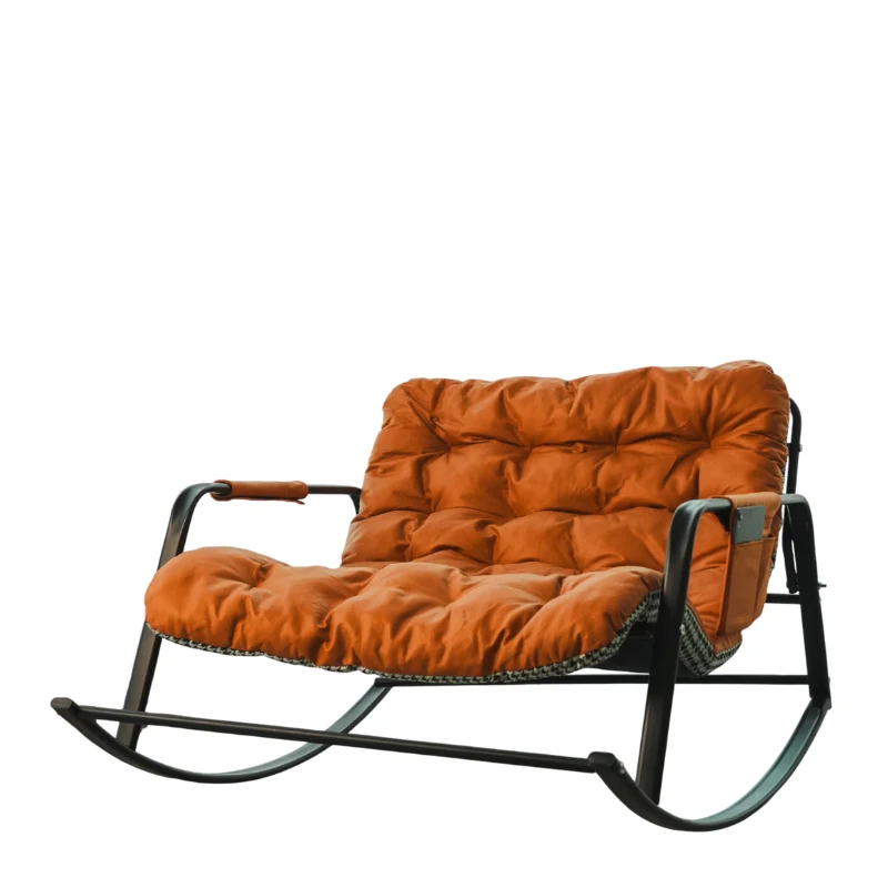 [910100016] SOMA Cloud Lounge Rocking Chair – Camel