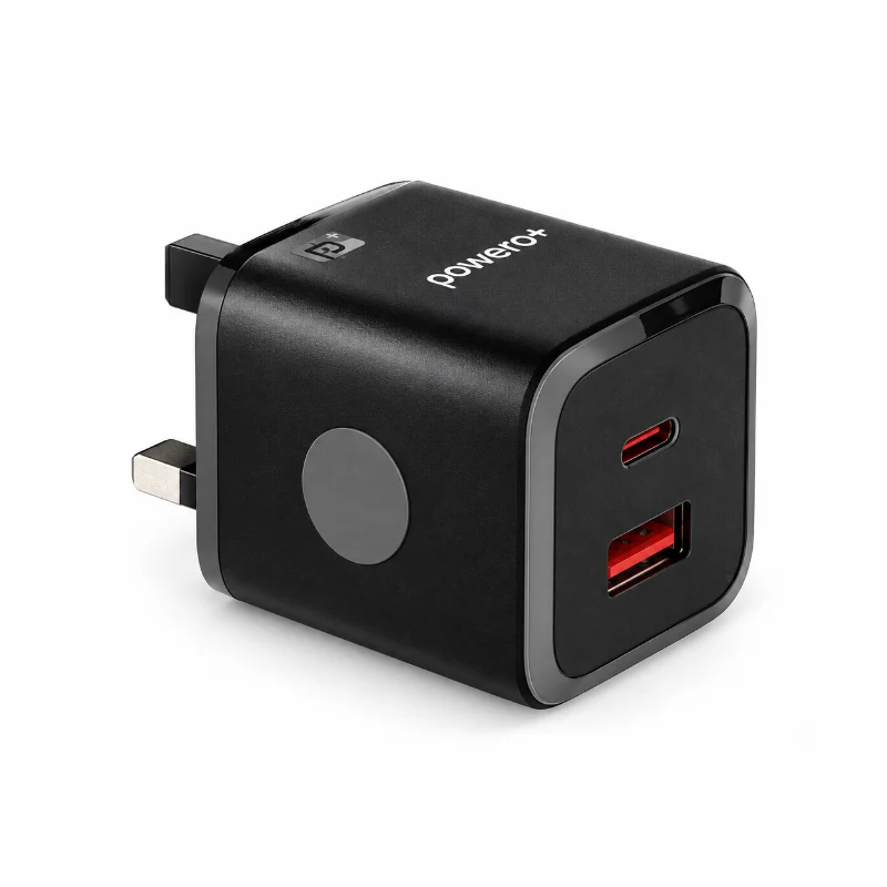 Powero+  Miniature PD+QC 25W UK Charger-Black