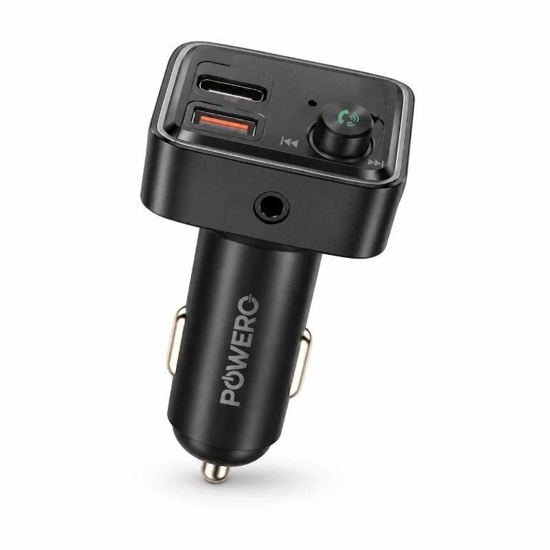 Powero+ Sky FM Transmitter Car Charger PD30W-Black