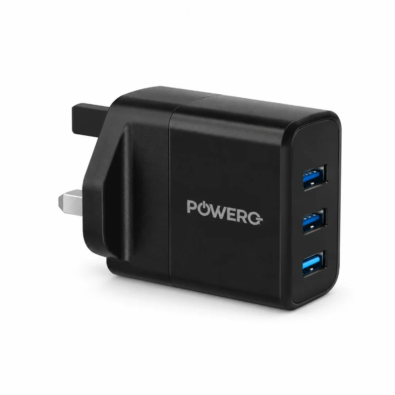 Powero+ Titan 65W Triple Port GaN Charger-Black