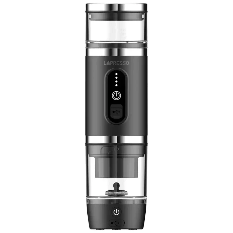 [LPCFFM4IN1BK] Lepresso 4 in 1 Portable Coffee Machine with Milk Frother-Black