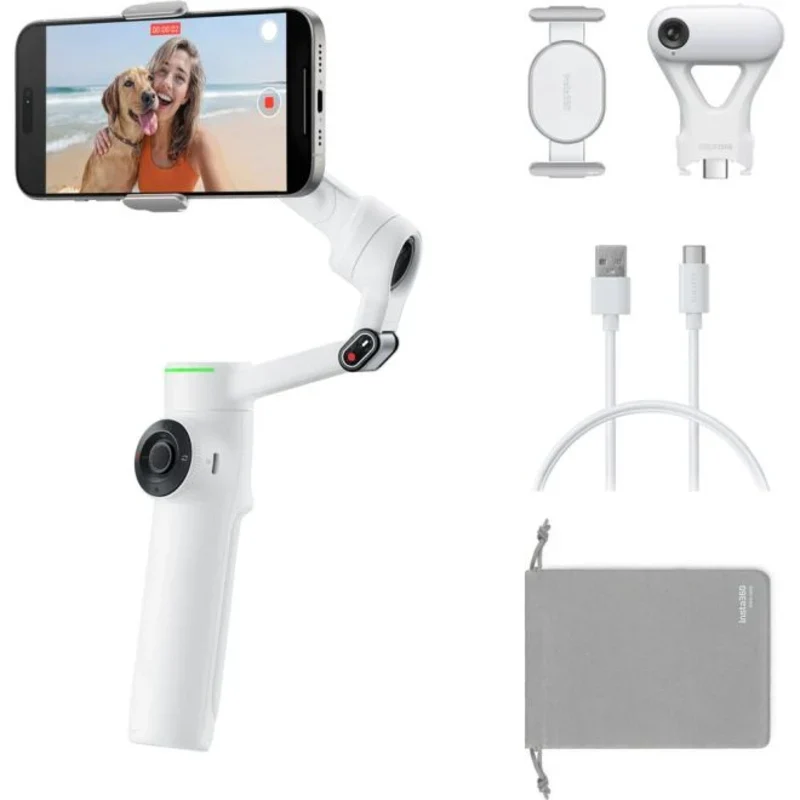 Insta360 Flow 2 Pro AI Tracker Kit stabilizer - Summit White