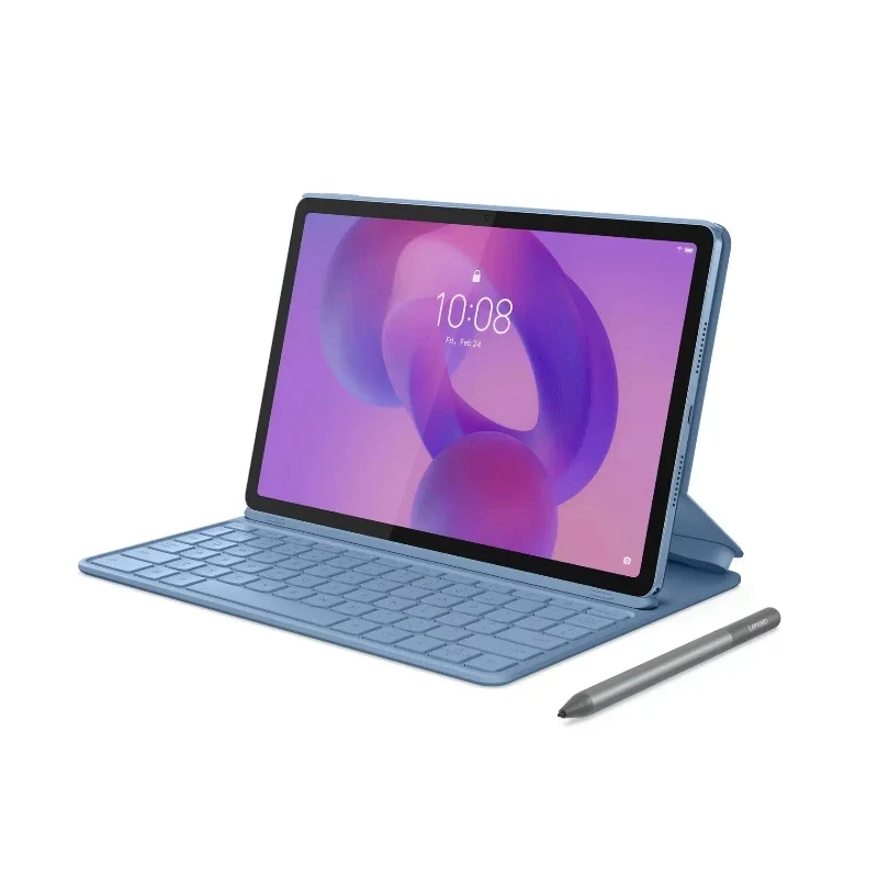 [ZAFR1004AE] Lenovo Idea TAB / MediaTek Dimensity 6300 / 11" 2.5K / 8GB Ram / 256GB UFS 2.2 Storage / Camera 5.0MP+8.0MP / WIFI / AD / Polar Blue - Pen + Non-backlit, Arabic Folio Keyboard