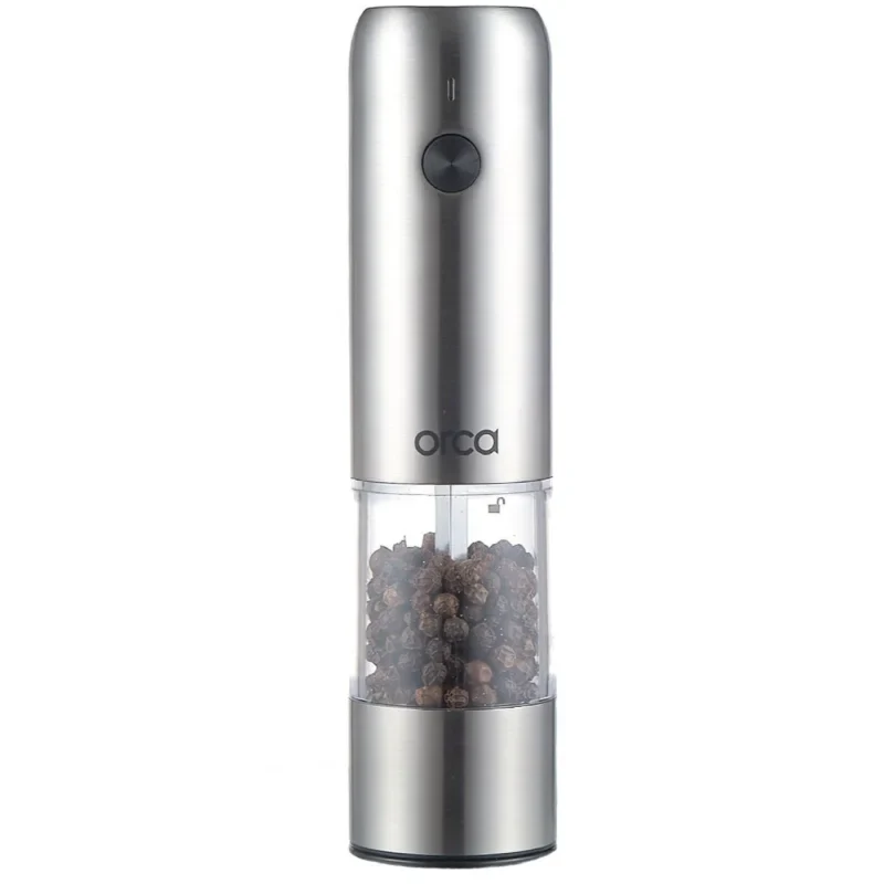 [OR-SPM-569AH(S)] Orca Rechargeable Mini Pepper Mill - Stainless Steel