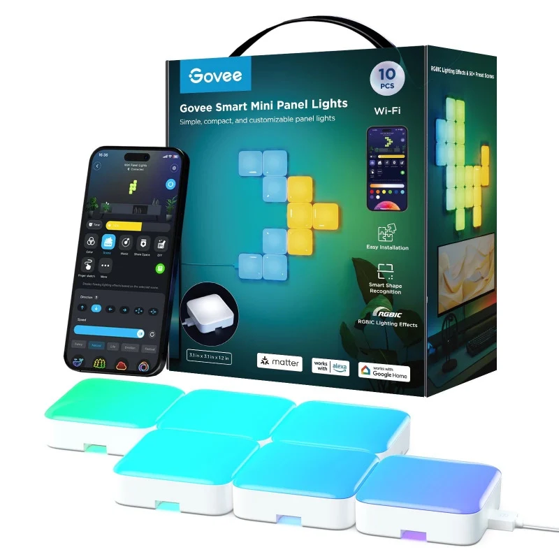 [508775] Govee Smart Mini Panel Lights, Model H8069