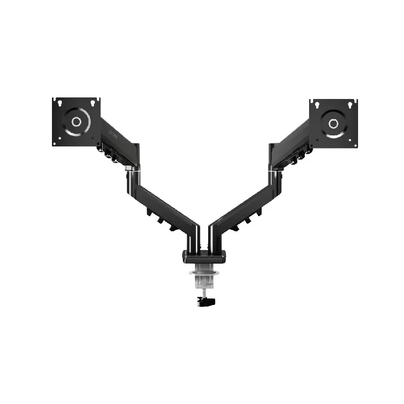 [44173] Pawa Double Gas Spring Computer Arm With 360º Rotation - Black