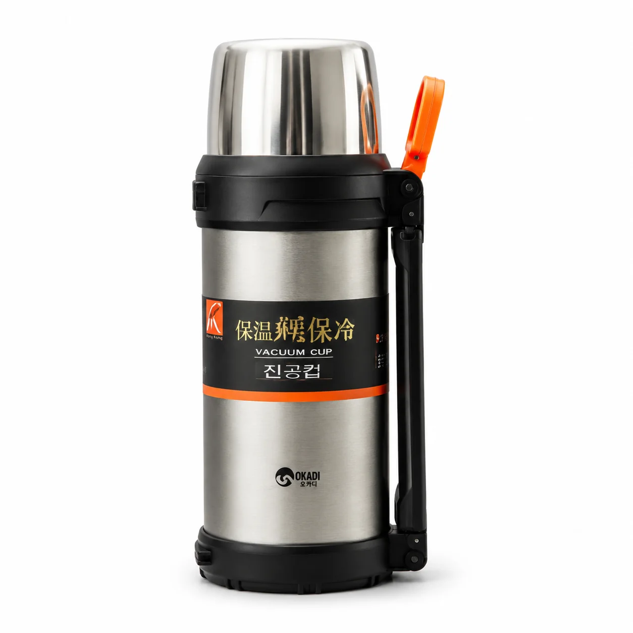 [KD9060-2000ML-Grey] D.kadi 9060 Vaccum Bottle 2000ML- Grey
