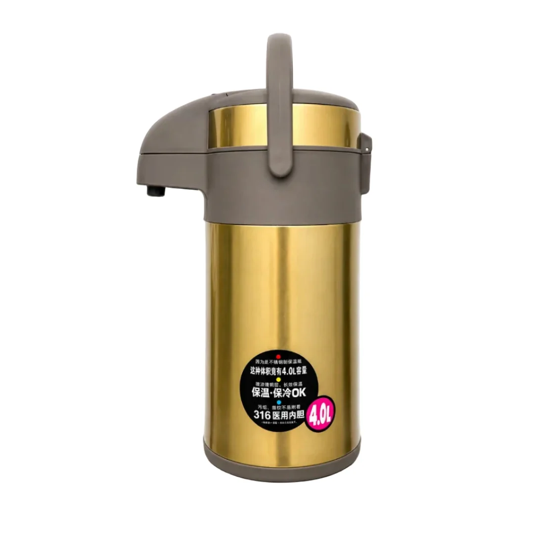 [KD971-4000ml-Gold] D.kadi KD971 - 4000ml Vacuum Bottle 4L - Gold