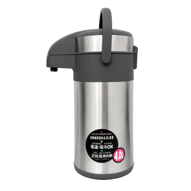 [KD971-4000ml-Silver] D.kadi KD971 - 4000ml Vacuum Bottle 4L - Silver