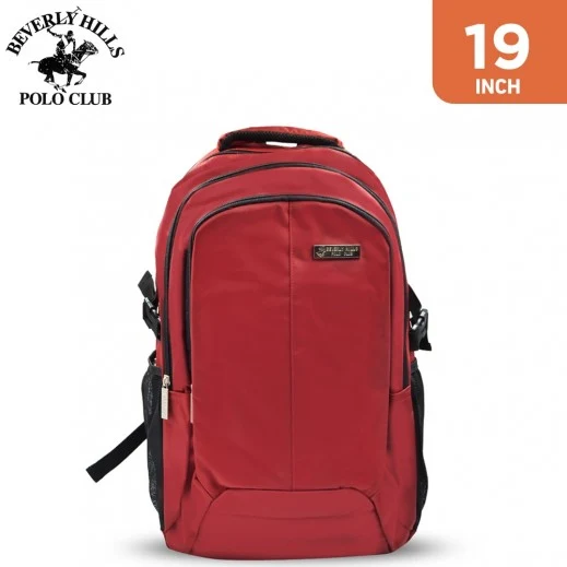 [2780201375883] Polo Backpack Club Genius Soft Waterproof - 19 Inch - Red