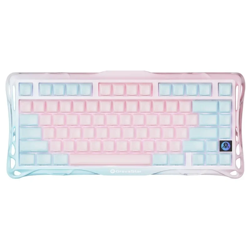 [508453] GravaStar Mercury K1 LITE 75% Wireless Mechanical Gaming Keyboard (Lumen Rose)