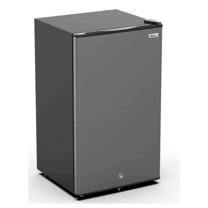 [WRO95DF-X1SSM24C7] Wansa Single Door Refrigerator 3.4 CFT 95L – Stainless Steel Mini Fridge