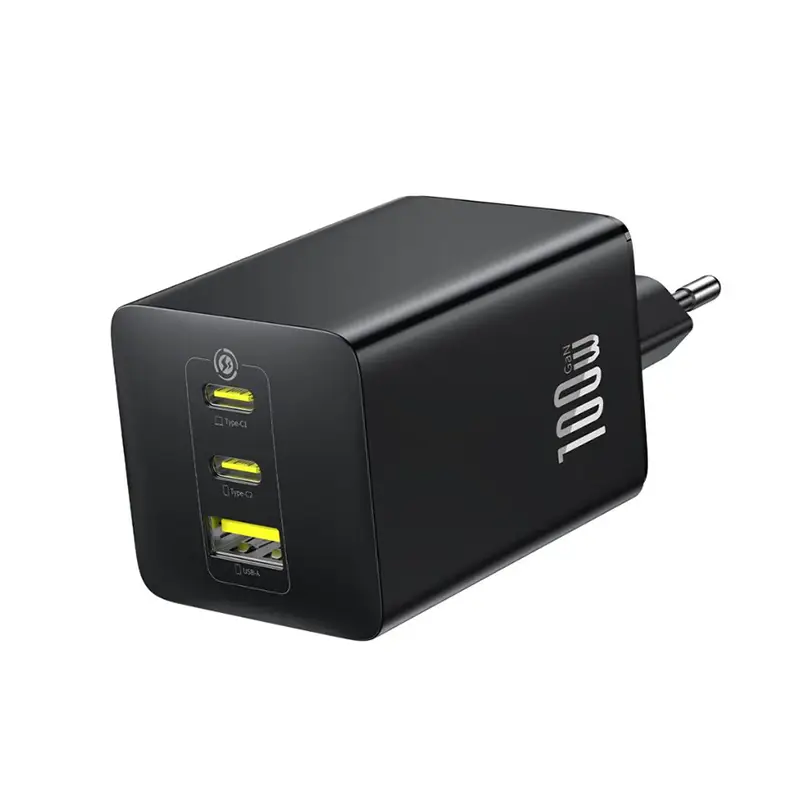 [E0121900] Baseus EnerFill FE11 Fast Charger 2C+U 100W - Black