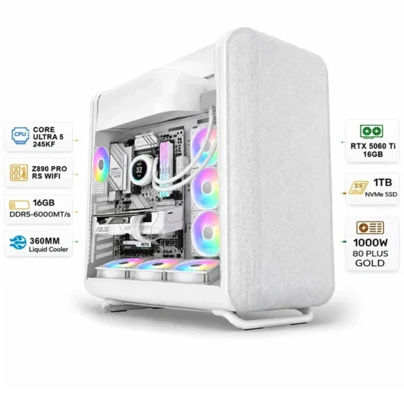 [601050] Custom Gaming PC Intel Core Ultra 5 245KF, RTX 5060 Ti 16GB, 16GB DDR5 6000MT/s RAM, 1TB SSD, Windows 11 Pro