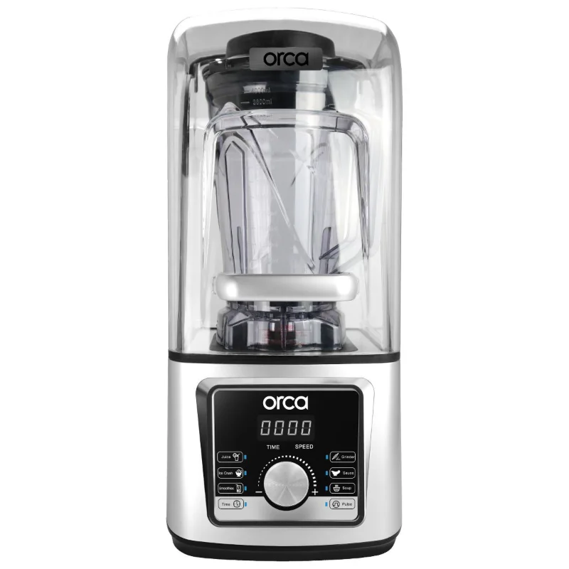 [OR-CB-213] Orca Commercial Blender 4 Liter 1600W 8 Blades - Silver/Black