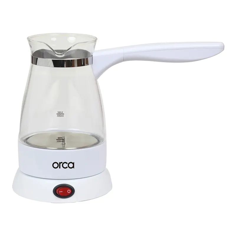 [OR-TCM-04GW] Orca Turkish Coffee Maker 1000W Glass - White