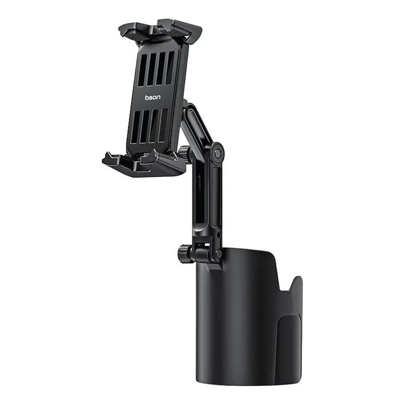 BSON Cup Phone Holder - 2-in-1 with Adjustable Extender & Strong Clip