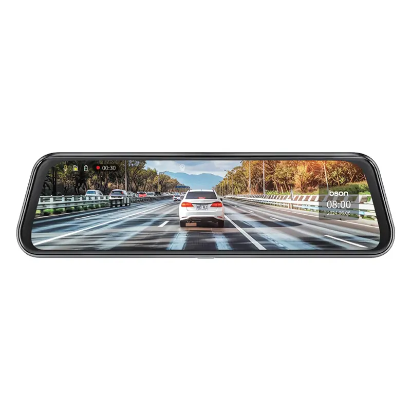 [CAM014] BSON Full Vision Smart Mirror - 2K Front, 1080P Rear Camera & Night Vision
