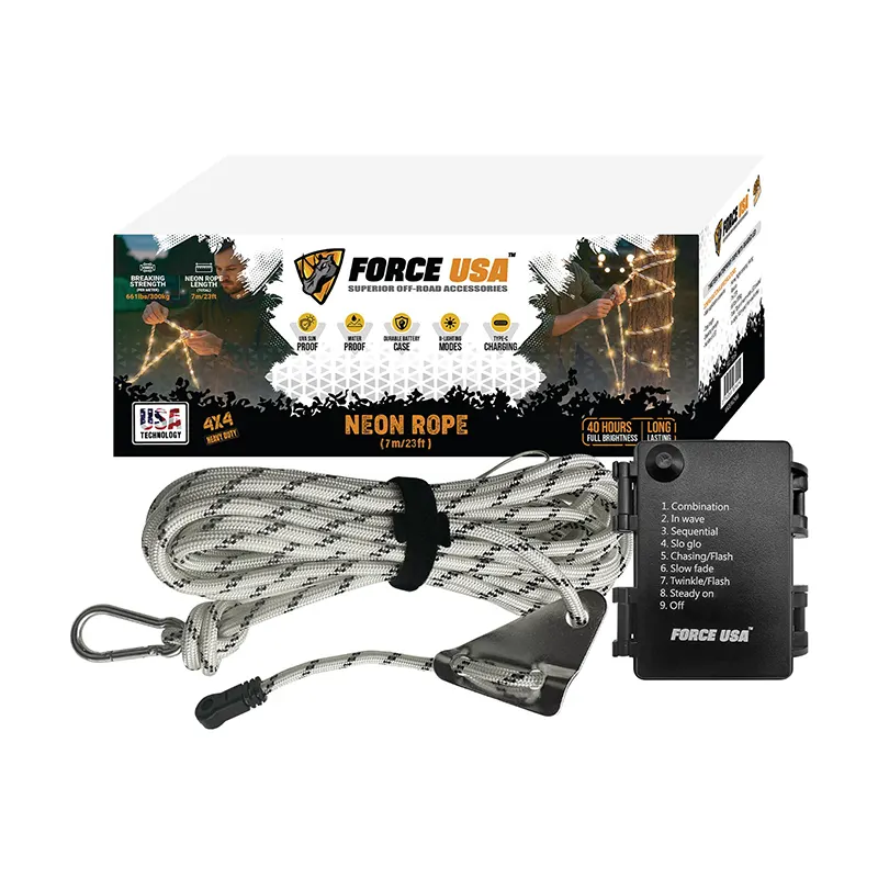 [TB164] BSON Force USA Neon Rope Light - 7m, 8 Modes, Waterproof & UV-Proof