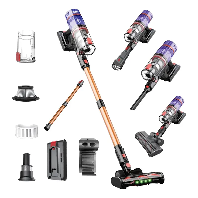 [VC042] BSON Cordless Vacuum Cleaner - 35KPA Suction, Tangle-Free Roller Brush