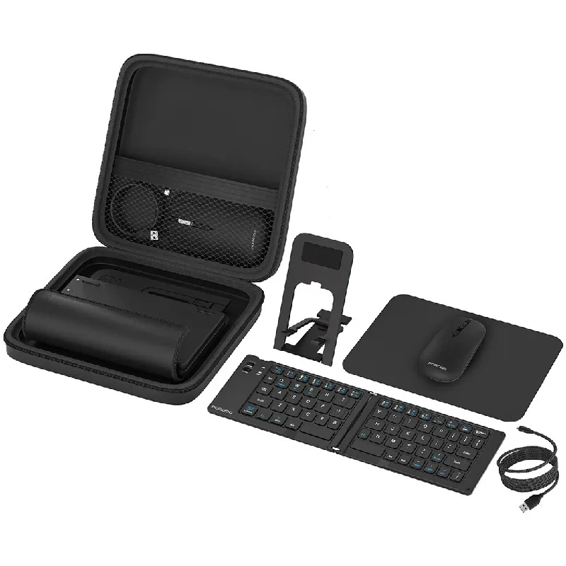 [PDKBMSC2285] Porodo 6-in-1 Keyboard & Mouse Set - Black